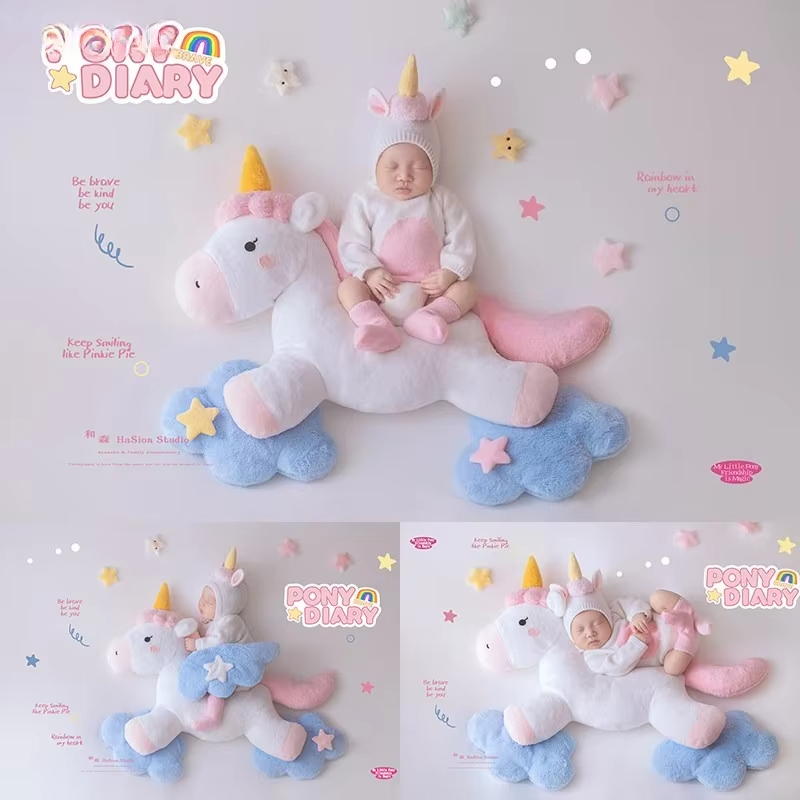 2026 Rainbow Horse Theme Set - Newborn Photography Props - Image 2